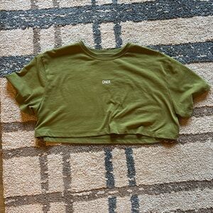 Oner Active Olive Green Crop Top